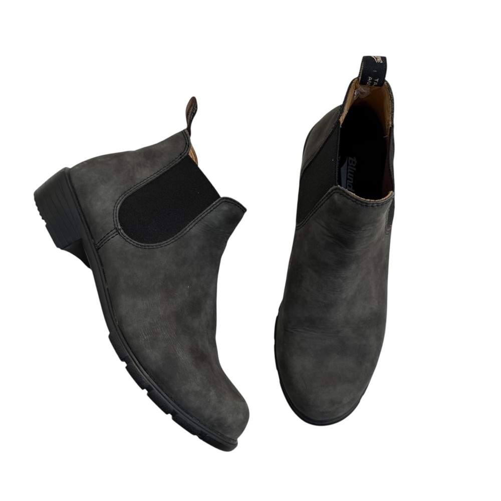 Blundstone Blackened Gray Leather Chelsea Low Boot Size 10.5